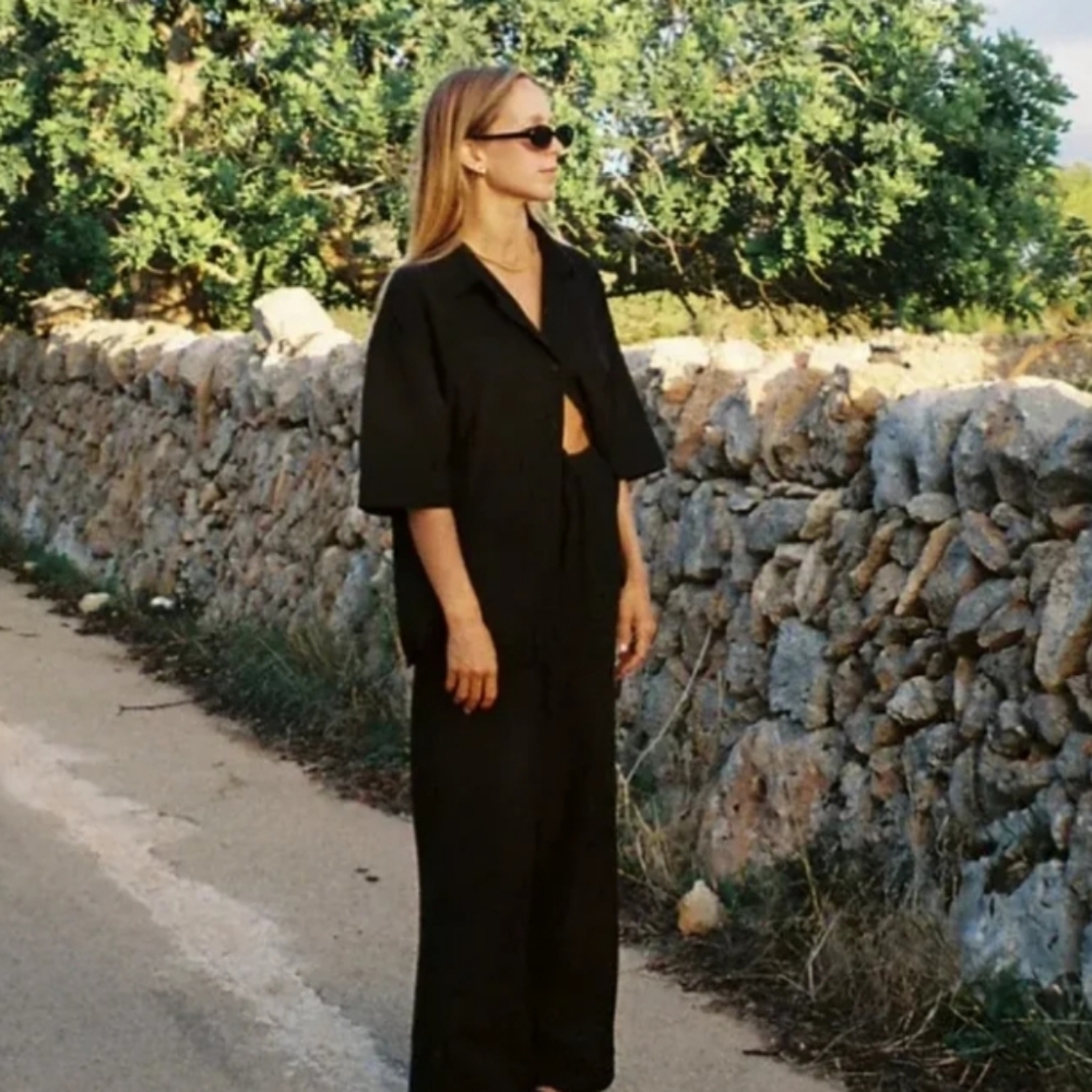 Rhythm. Classic Drawstring Linen Pants